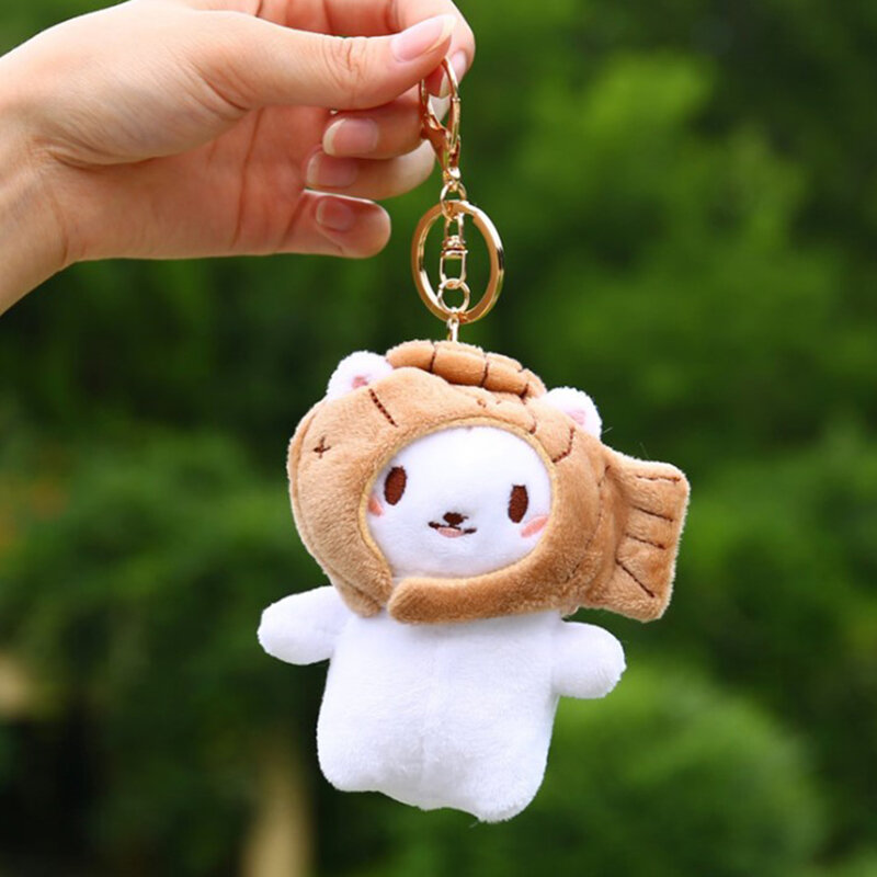 1 шт. маленькая плюшевая панда Taiyaki Милая фотоигрушка плюшевая милая плюшевая игрушка-брелок плюшевая игрушка