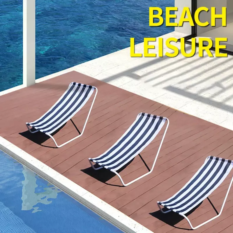 휴대용 접이식 의자 야외 해변 좌석, 피크닉 낚시 일광욕 라운지 의자, 캠핑 여행 사무실 레저 점심 휴식 안락 의자