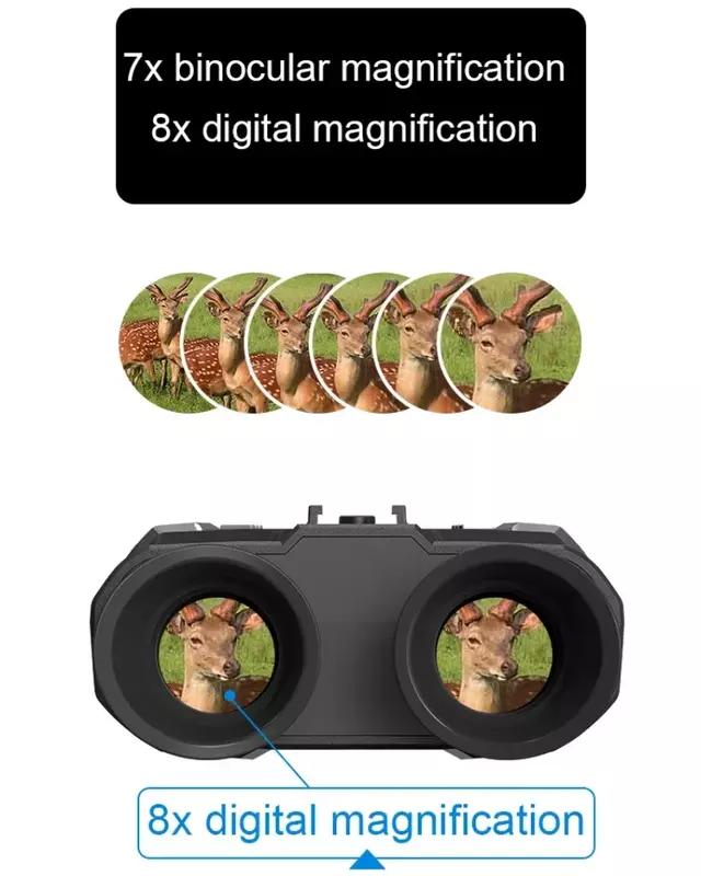 Binoculares de visión nocturna NV8000, gafas de montaje en la cabeza, dispositivo de visión nocturna infrarroja 1080p HD, telescopio para acampar y caza al aire libre
