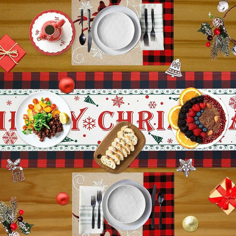 クリスマスのテーブルクロス,家の装飾,テーブルクロス,新年の贈り物,2023, 2024