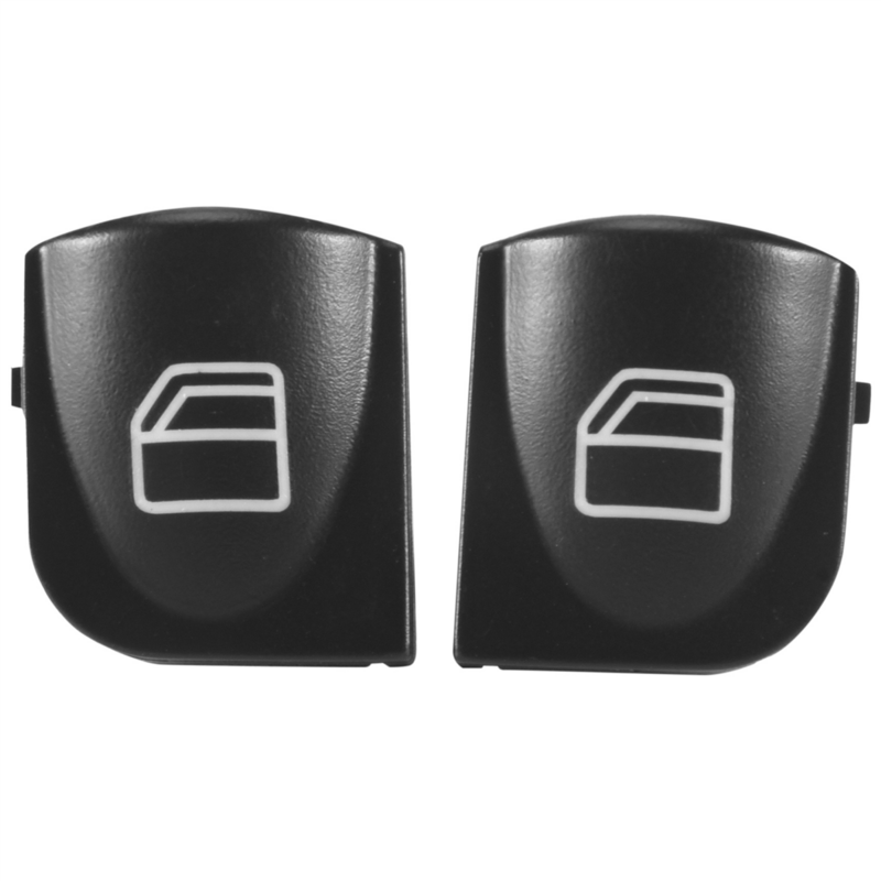 Window Switch Button Covers for W203 W208 C Clk Class Front Left+Right Window Switch Repair Button Caps