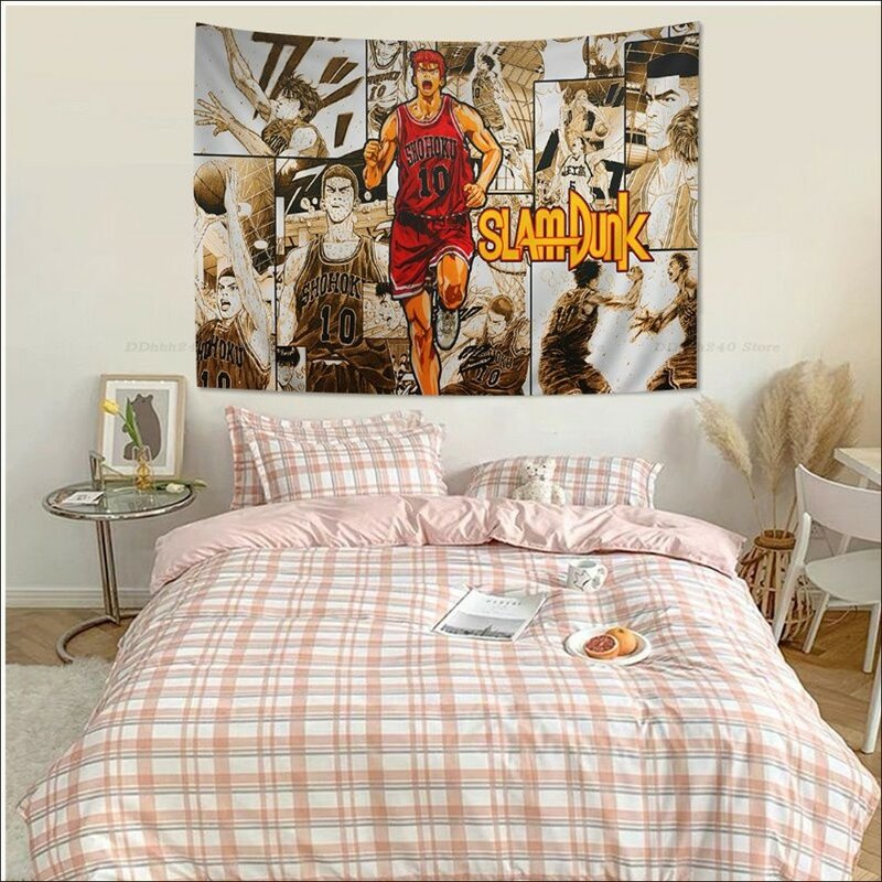 Slam Dunk tapiz para sala de estar, decoración artística para el hogar, dormitorio