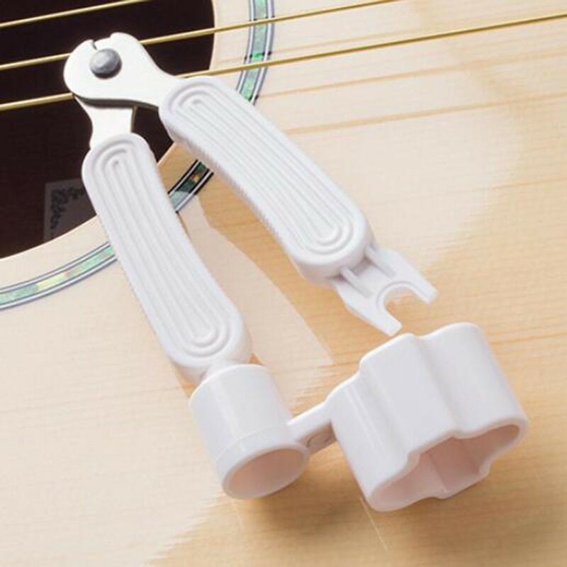 Grigio String Winder riparazione chitarra strumento chiave bianca 30g Bridge Change Metal + ABS Orange Puller portatile pratico