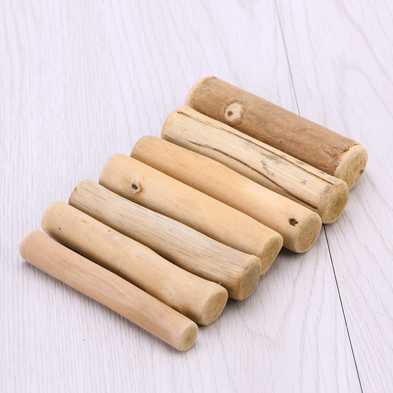 Varilla de madera Natural antiséptica para manualidades, Kit de plantilla de espiga para carpintería, adorno de barra de arte DIY, 8/10/12cm, 250g por paquete