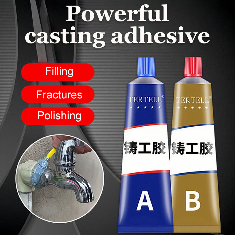 Metal Repair Glue Quick-drying Casting Glue Industrial Repair Agent AB Glue Heat Resistance Cold Weld Adhesive 20/50/70/100g