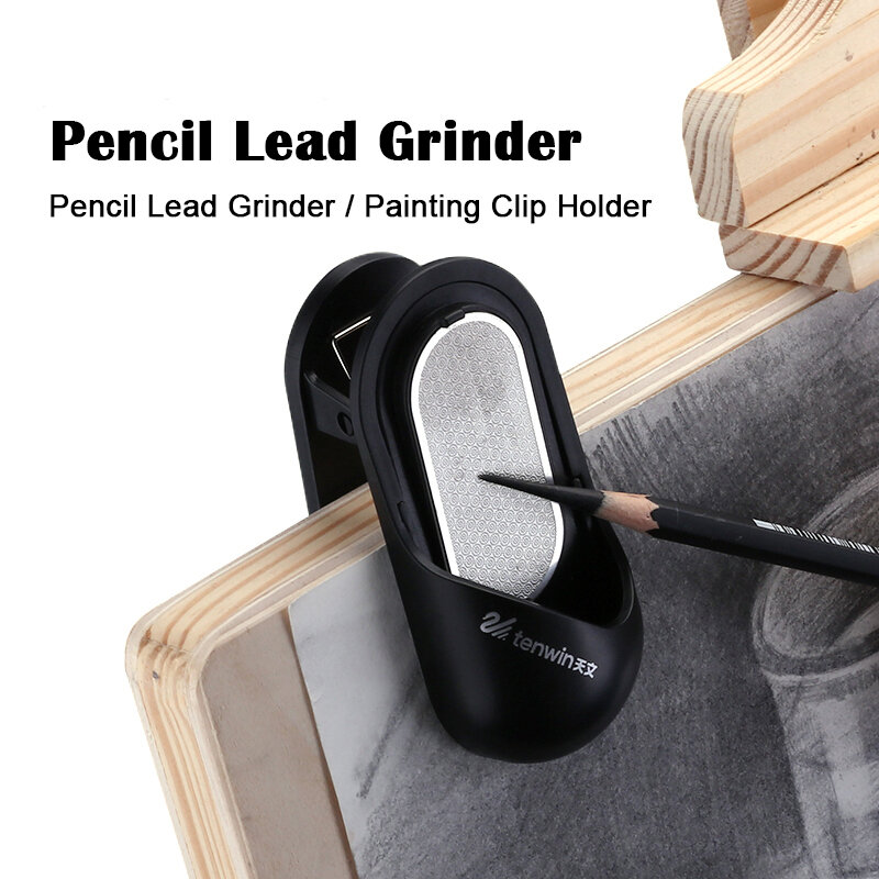Multifunction Pencil Lead Grinder with Painting Clip Holder Art Supplies for Artists Students and Children