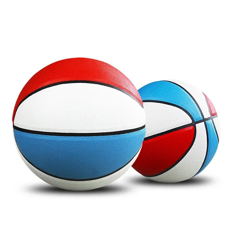 Competição de basquete bola padrão para homens e mulheres, certificação oficial, vermelho, azul, branco, Team Training Ball, crianças