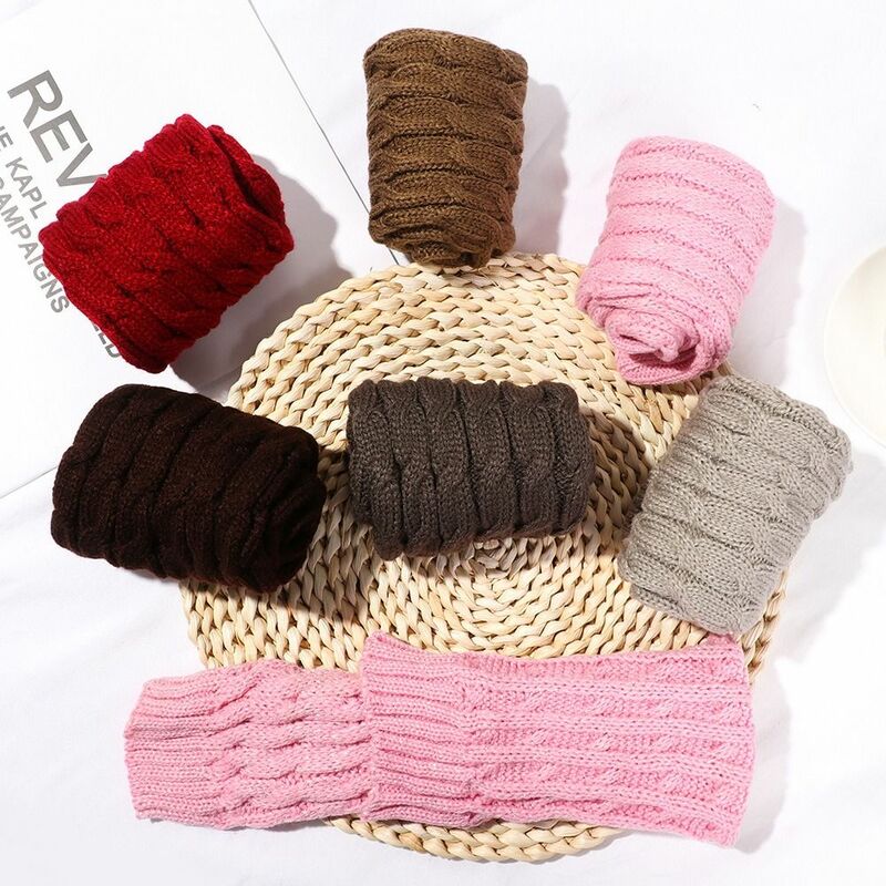 Aquecedores de cabos de malha de crochê longo para mulheres, meias femininas, perneiras térmicas, capa de bota, quente, vintage, inverno
