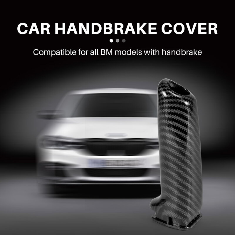 For E46 E90 E92 E60 E39 F30 F34 F10 F20 Accessories Universal Carbon Fiber Car Handbrake Grips Cover Interior