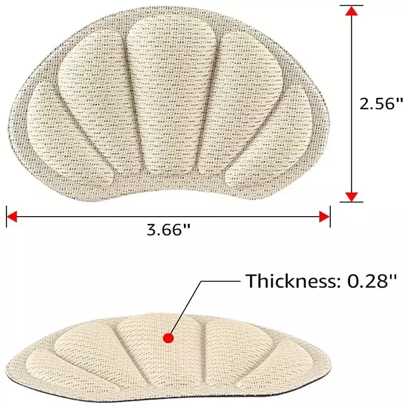 2/410 pezzi solette tacco alto donna adesivi tacco regolabile cuscinetti per scarpe cuscini posteriori adesivi Patch sollievo dal dolore inserti per la cura dei piedi