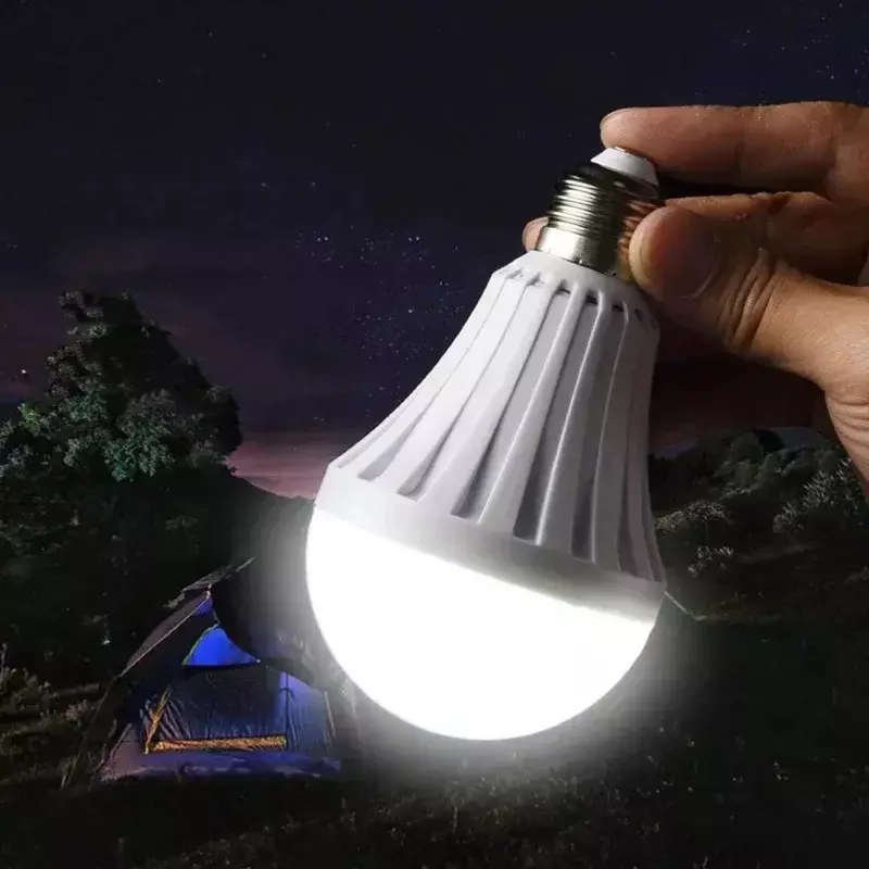 E27 lampada ricaricabile di emergenza intelligente a risparmio energetico lampadina a LED per uso domestico 15W luce di emergenza a LED lampada di illuminazione a lampadina a Led