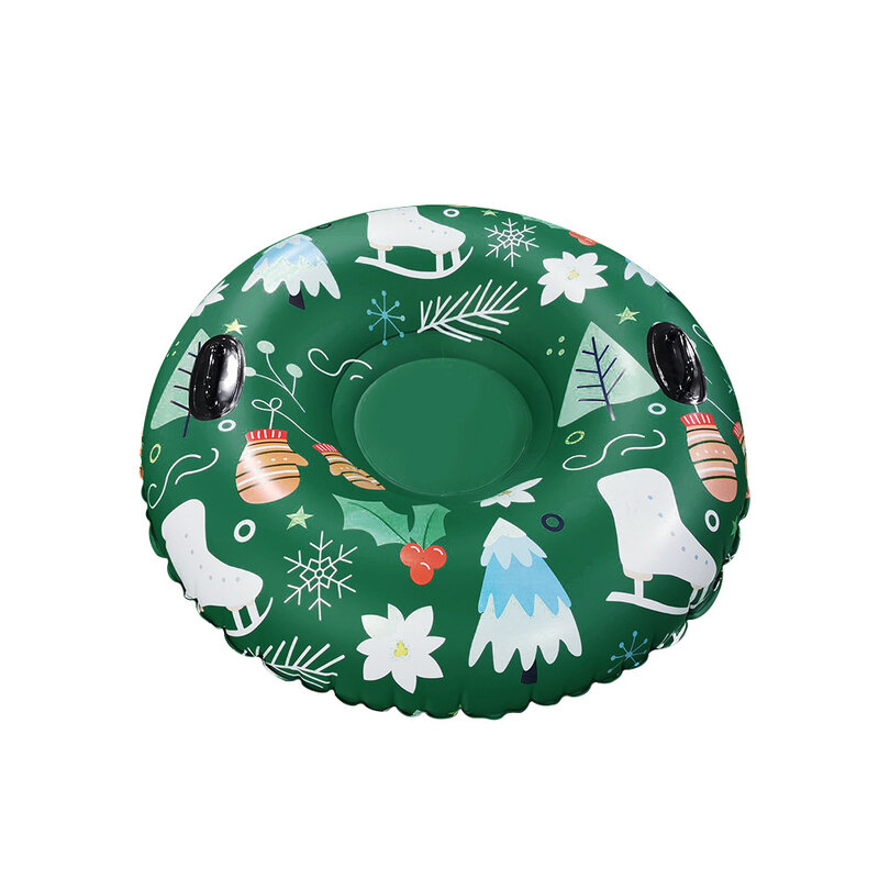 Anneau de ski gonflable en PVC sur le thème de Noël, haute élasticité et anneau de ski froid, produits inclus