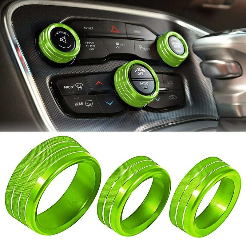 Air Conditioning Volume Radio Button Knob Cover  Challenger Charger Accessories 2015-2020