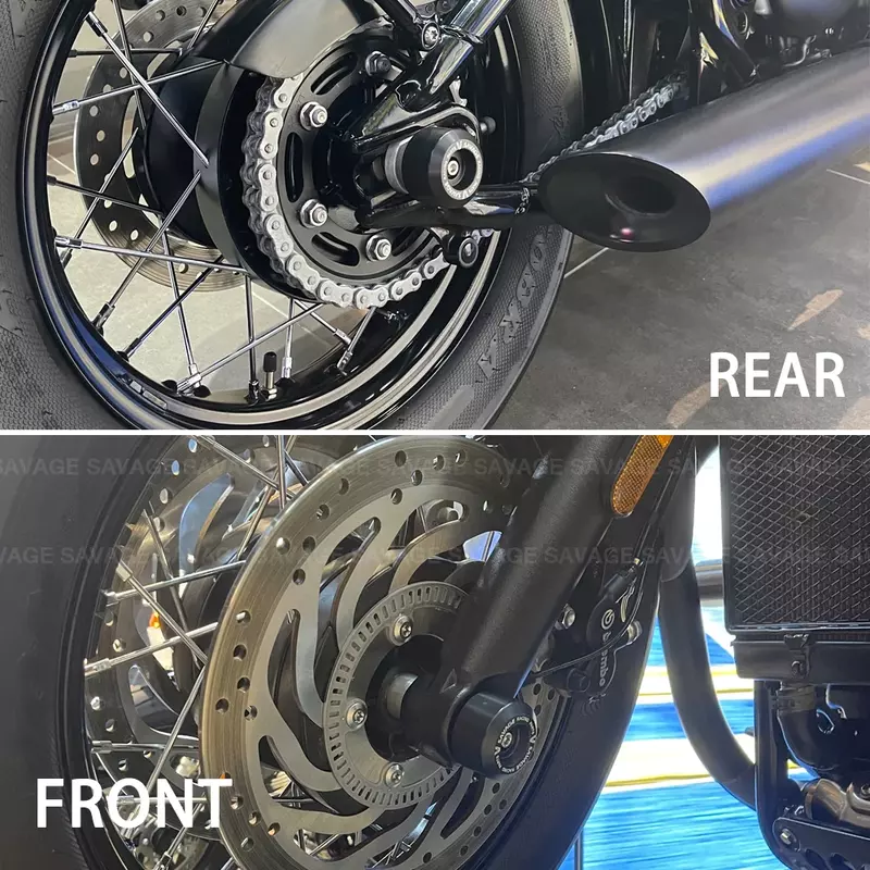 2024 untuk HUSQVARNA 701 Enduro Supermoto Fork roda pelindung Slider aksesori sepeda motor 701 perlindungan as roda belakang Depan