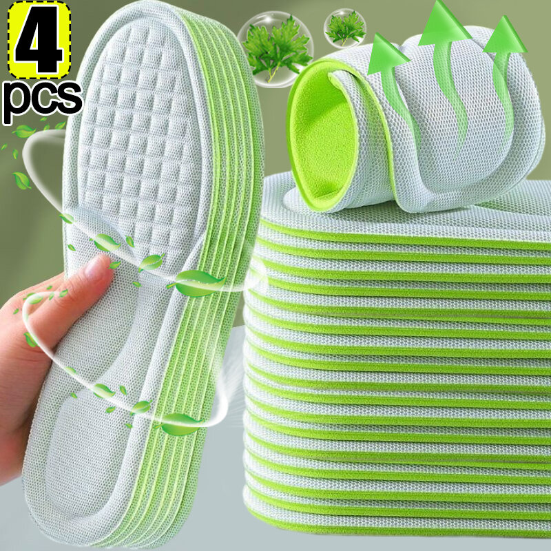 Unisex Memory Foam Orthopedic Insoles Deodorizing Insole For Shoes Sports Absorbs Sweat Soft Antibacterial Shoe Accessories