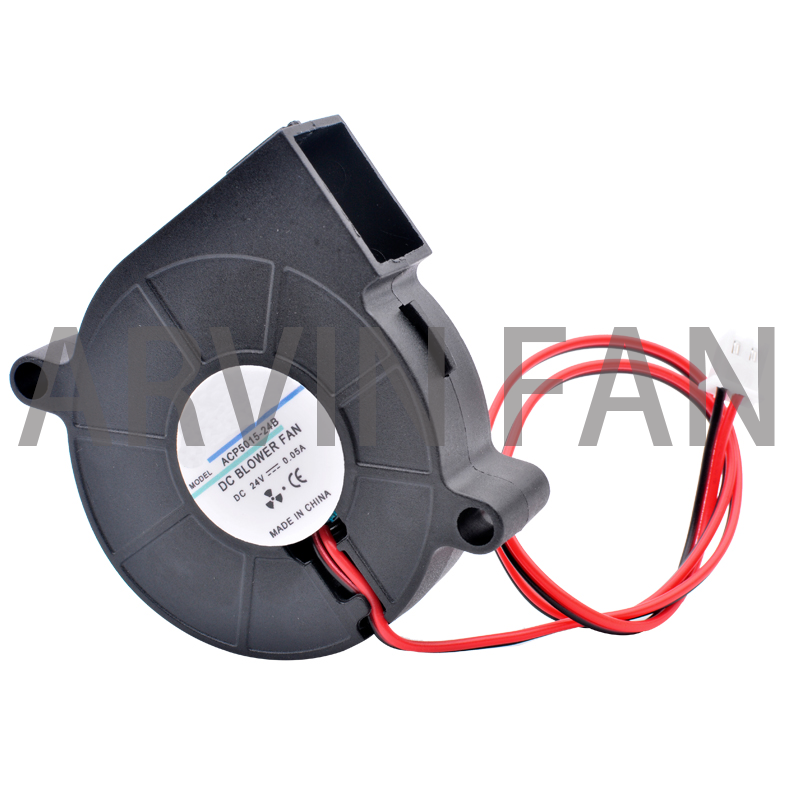ACP5015 5cm 50mm 50x50x15mm 5V12V 24V Side Blowing Turbo Blower Cooling Fan Suitable Humidifier Beauty Instrument 3D Printer