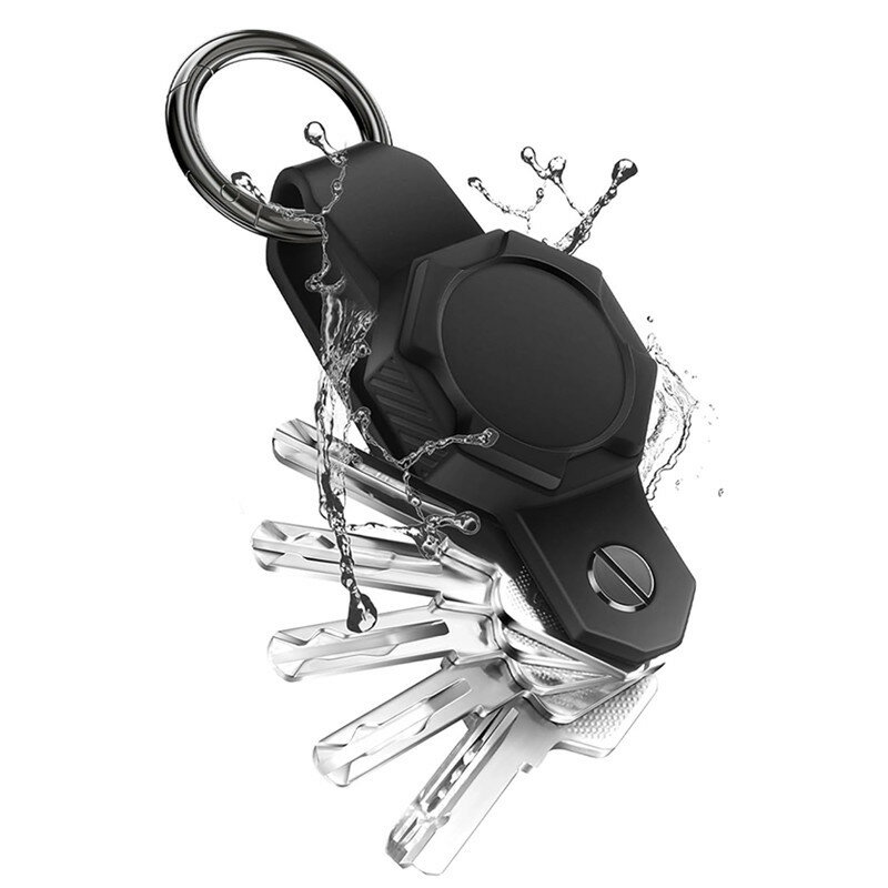 Waterproof KeyHolder,Silica Key Organizer Car Keychain, Apple Airtag Case For Key Smart GPS Tracker