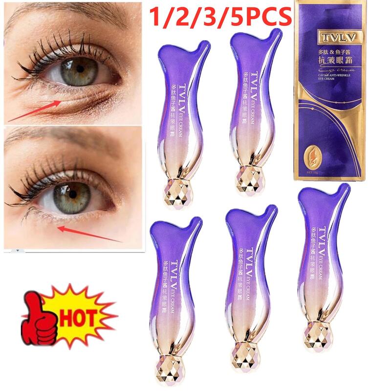 1/2/3/5PCS Peptide Anti-Wrinkle Eye Cream Collagen Anti Dark Circle Anti-aging Gel Hyaluronic Acid Anti-Puffiness Eye Bags