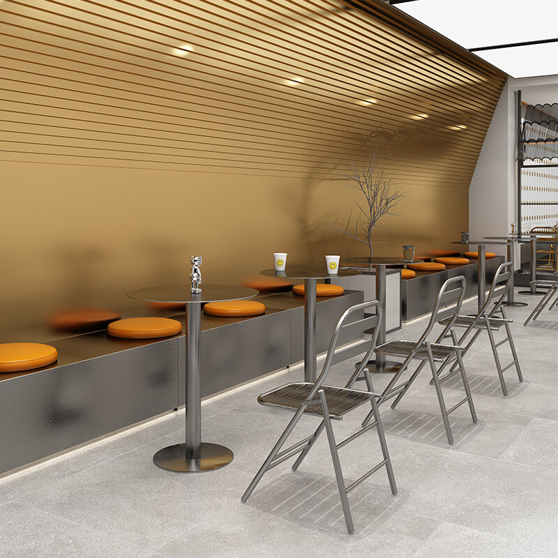 Meja kopi bulat sisi pusat aksen Mini Sidoards Pub emas desainer meja kopi lantai Muebles De Cafe furnitur Modern