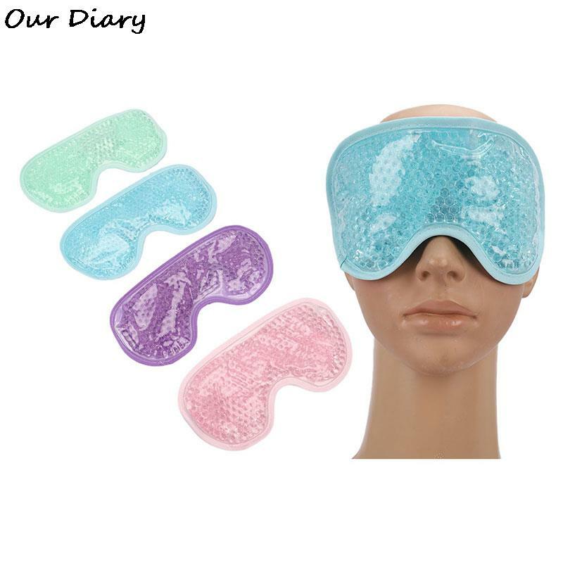 Gel Eye Mask Cold Pack Warm Hot Heat Ice Cool Compress Soothing Tired Eyes Pad