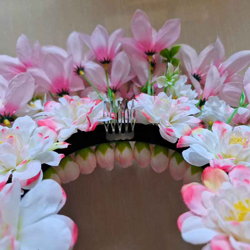 Fashion Handmade Flower Hair Pin Clips Woman Photoshoots Artificial Floral Bands Wholesale Headbans Accessories for Girls Women