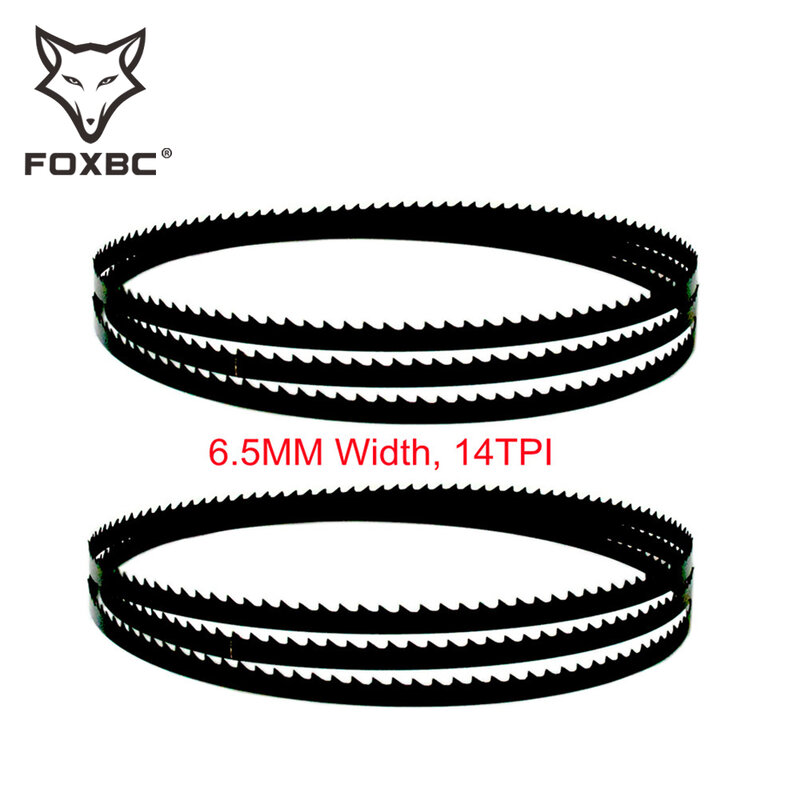 FOXBC 1486/2095/2369/2895/3430mm Bandsaw Blades 14 TPI for Scheppach BASATO 1 6.5MM Width Carbon Band Saw Woodworking Tools 2PCS