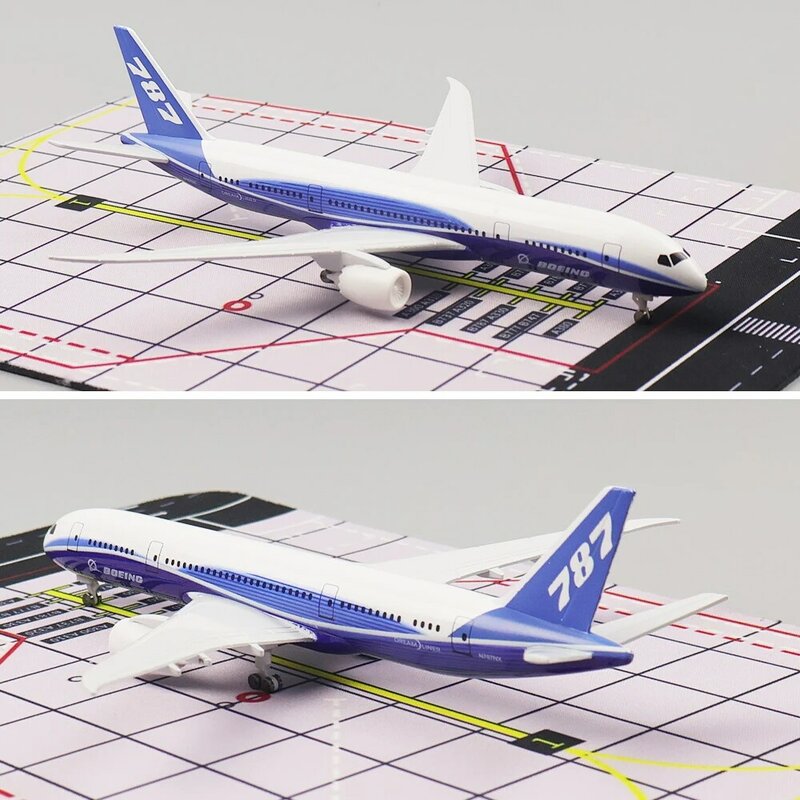 Modelo de avión de Metal, réplica de Material de aleación con ruedas de tren de aterrizaje, adorno, regalo de cumpleaños, 20cm, 1:400, tipo Original, B787