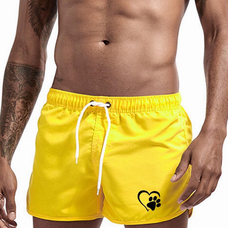 2024 Men's Love print Shorts Homme Fashion Gym Pants Ventilate Men's Beach Trunks Swimming Swim Summer Surf Quick Drying Shorts