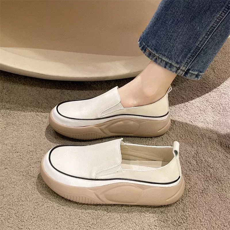 2023 Spring Autumn New Designer Women's Vulcanize Shoes Fashion Casual Solid Color Platform Shoes Sneakers for Women