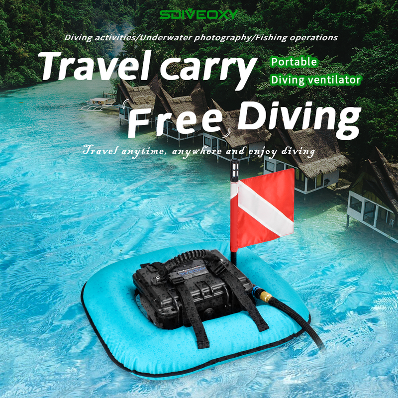 SDIVEOXY-ポータブル電動スキューバダイビング人工呼吸器,人工ギル設備,ダイビング釣り設備,新品
