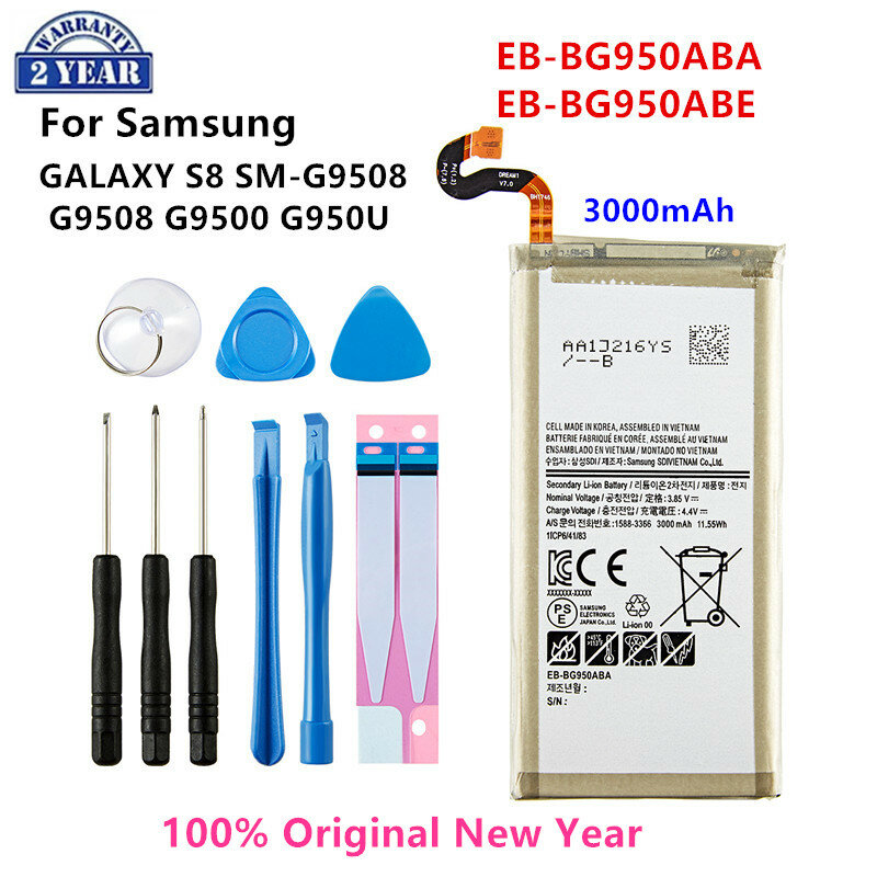 Baterai 100% asli untuk Samsung Galaxy S6 S6 Edge/Plus S7 S7 Edge S8 S8 Plus + S9 S9 Plus S10 S10E S10 Plus J5 Pro J7 Pro