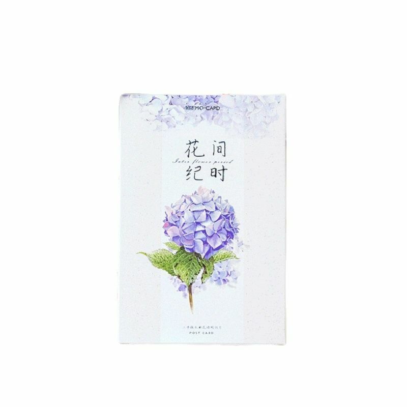 Flower Season Cartão Postal, Cartão de Mensagem, Cartões de Presentes de Natal e Ano Novo, 30 folhas por conjunto