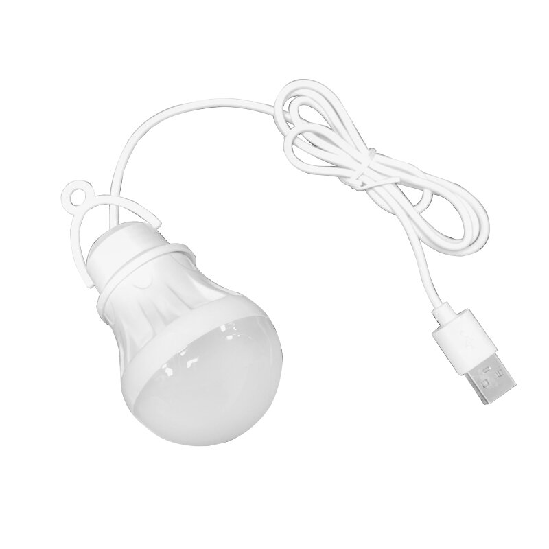 Lentera LED Lampu Berkemah Portabel Bohlam Mini 5V Daya USB Lampu Buku Lampu Meja Baca Belajar Siswa Super Birght untuk Luar Ruangan