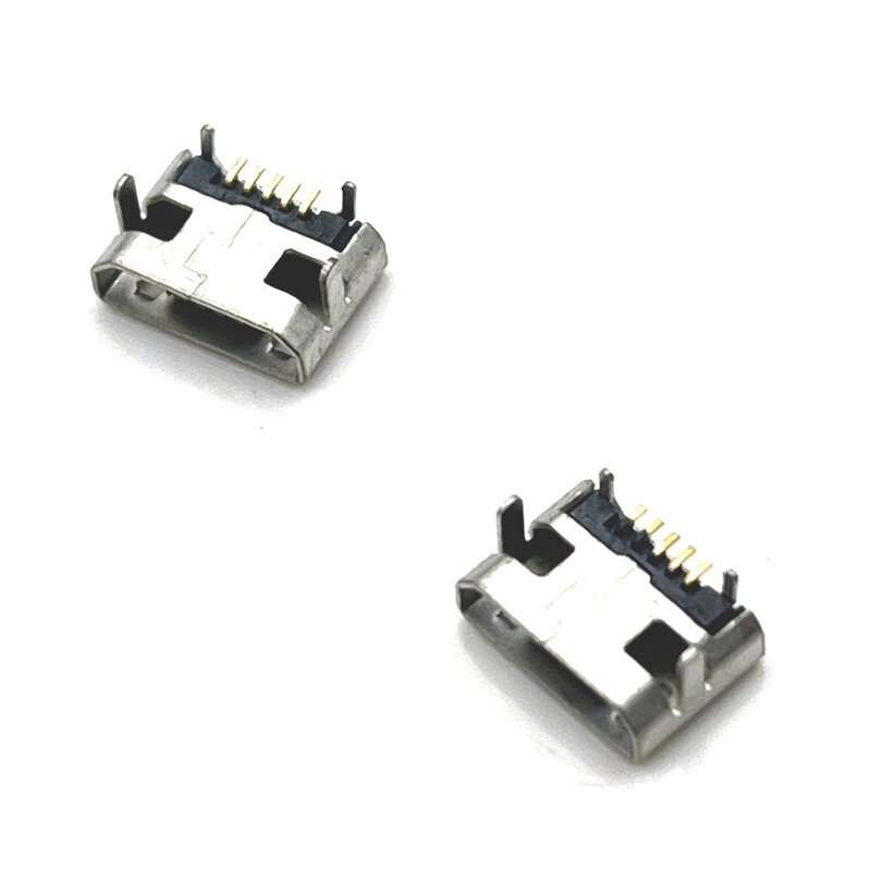1-10pcs Micro USB connector 5pin seat Jack Micro usb Four legs 5P Inserting plate seat Mini usb connector