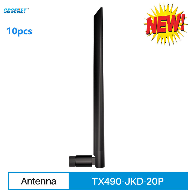10pcs wifi antena 490mhz 4dbi alto ganho TX490-JKD-20P SMA-J interface antena dobrável para lora espalhar espectro módulo sem fio