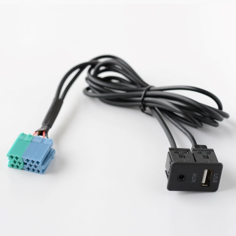 Extensión de Radio, adaptador de puerto USB AUX, conjunto de cableado para Hyundai, Kia, Sportage
