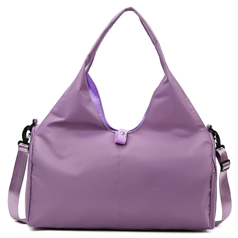 Женская Вместительная дорожная сумка, повседневная многослойная Сумка через плечо с карманами, сумка для йоги, сумка для тренажерного зала и фитнеса, сумка для хранения багажа