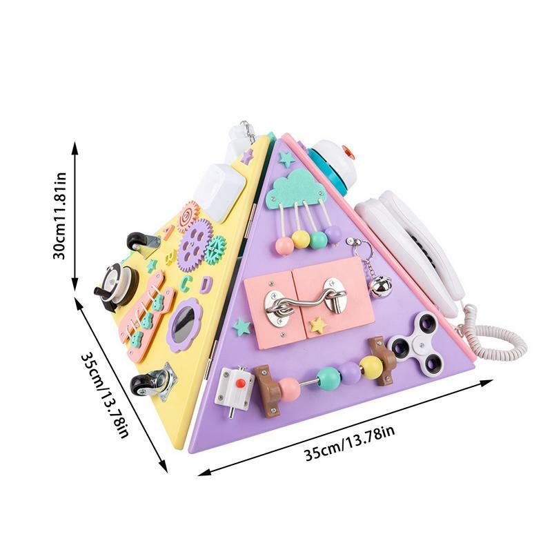 Brinquedos sensoriais em forma de pirâmide para crianças, brinquedo multifuncional de aprendizado, coordenação ocular manual, brinquedos educativos para idosos 3