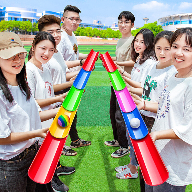 Team building Outdoor-Spiele Pipeline Herausforderung Erwachsene Eltern-Kind-Interaktion sensorische Ball Spielzeug für Kinder Kindergarten Sport Set