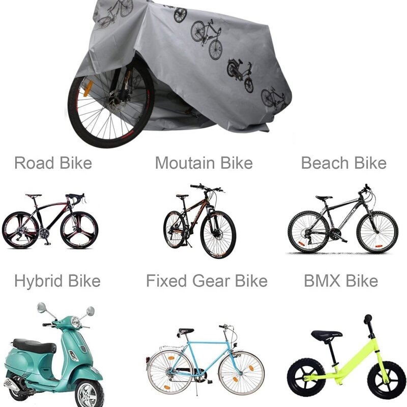 Copertura antipioggia impermeabile per attrezzi da bicicletta copertura per bici copertura per il sole all'aperto custodia per bicicletta MTB accessori per bici da bici