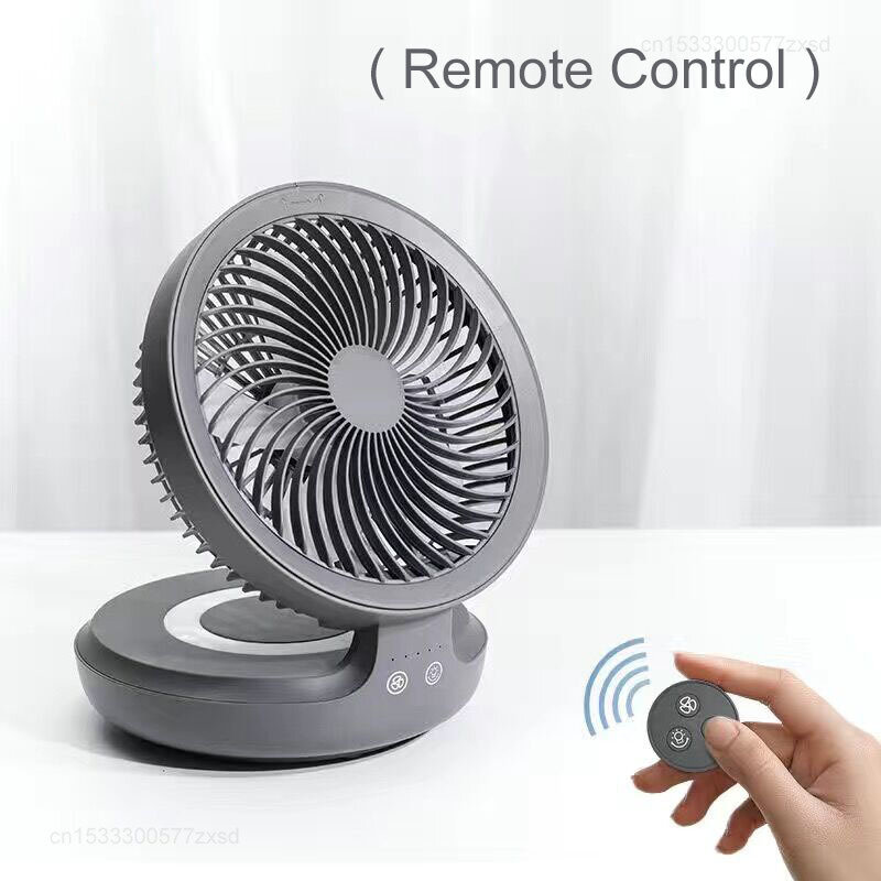 Xiaomi Edon E808 Electric Folding Fan Portable Suspended Desktop Rechargeable Adjustment Wind Speed Touch Control Shaking Head