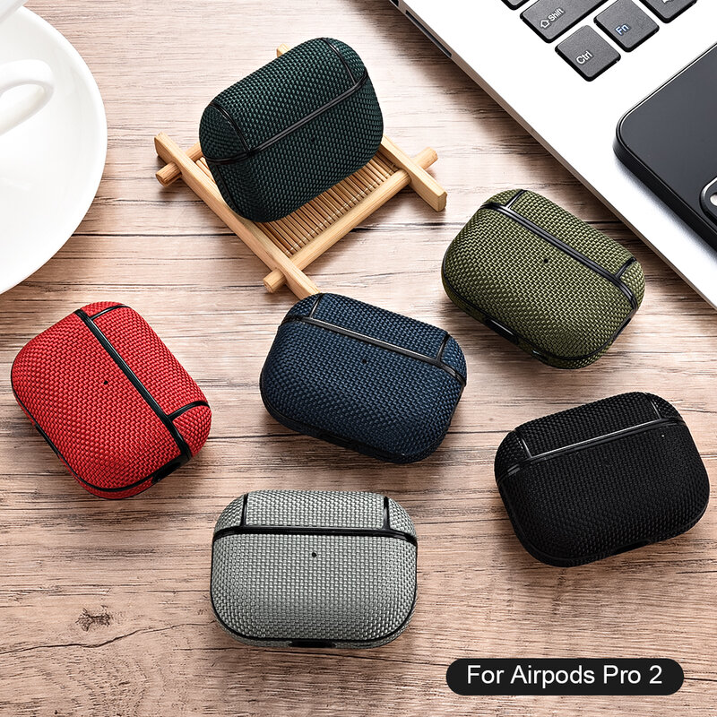 Funda impermeable de nailon para auriculares Airpods Pro 2, 2. ª generación, para Apple Air Pod 3 1 Pro, USB C