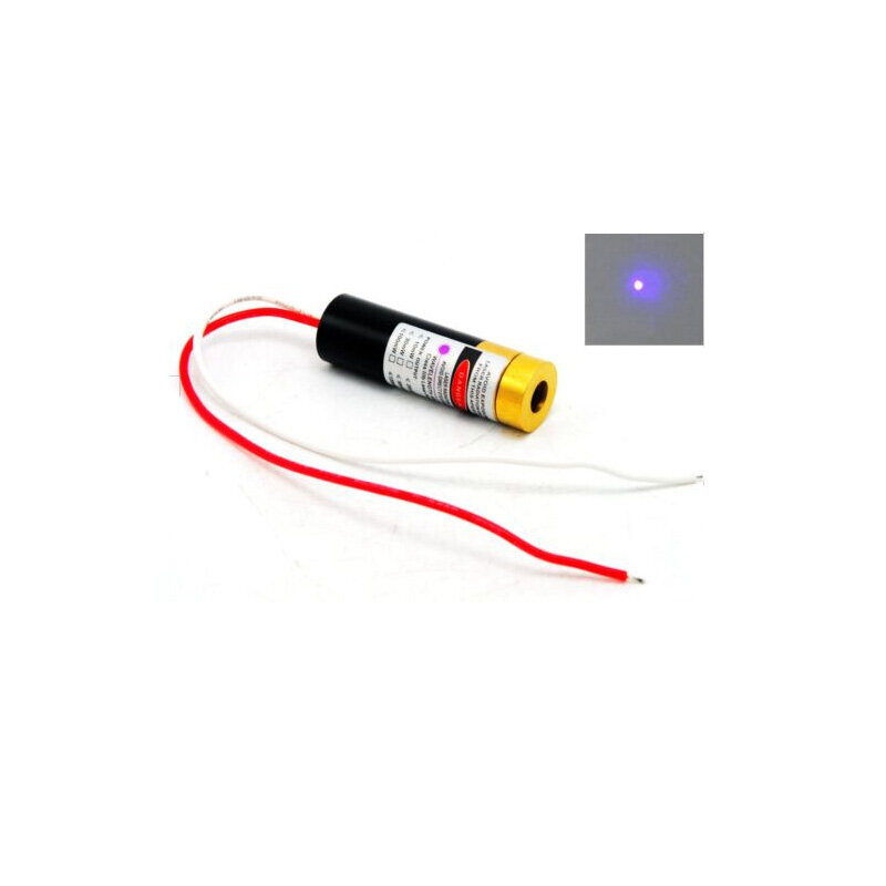 Módulo focalizável 13x42mm 3v do diodo do laser do ponto azul violeta/roxo de 20mw 405nm-5v