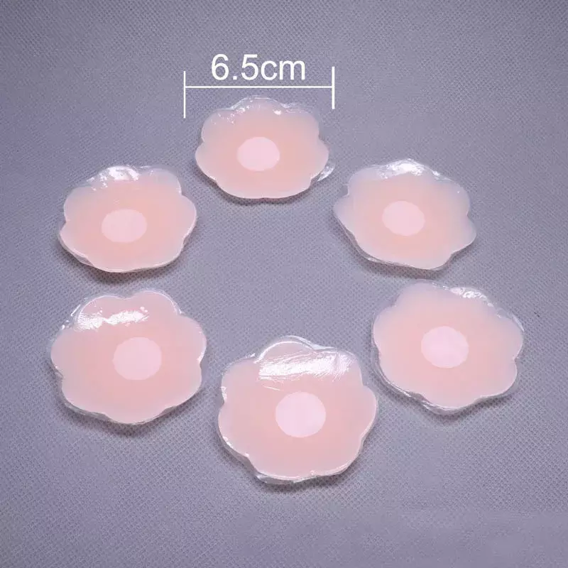 Capa de mamilo de silicone reutilizável para mulheres, adesivo de pétala de mama, sutiã de elevação sem alças, almofadas invisíveis