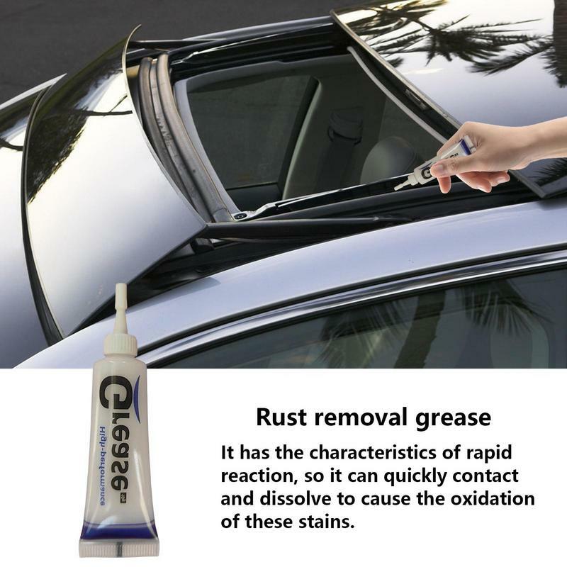 Auto Grease 10pcs Small Automotive Lubricants Tube For Sunroof Polish Car Sunroof Track Lubricating Grease Rust Removal Grease