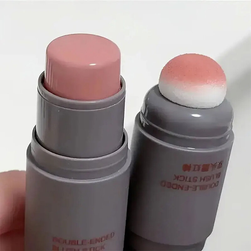 Poeder Blusher Duurzame Monochrome Lip Wang Dual-Use Matte Natuurlijke Rouge Dubbele Kop Spons Poeder Blusher Stick Make-Up 2024