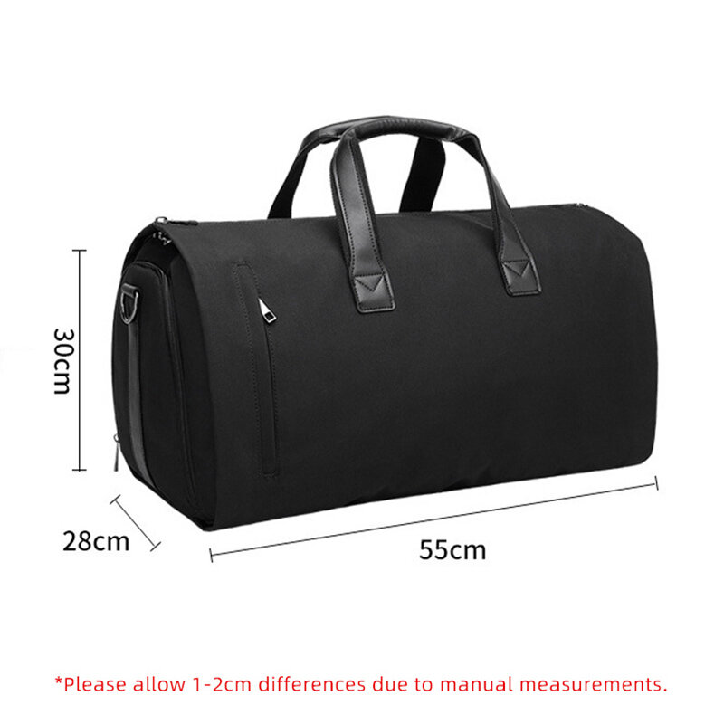 Sacos de vestuário conversíveis para viagens, mochila de grande capacidade com bolsa de sapatos, bagagem Weekend Business Trip Carry On Tote, XM130