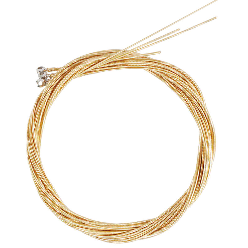 Cuerdas de cuerda para bajo acústico, instrumento Musical de latón, reemplazo de núcleo de acero al carbono, calibre 040-125, 1 Juego