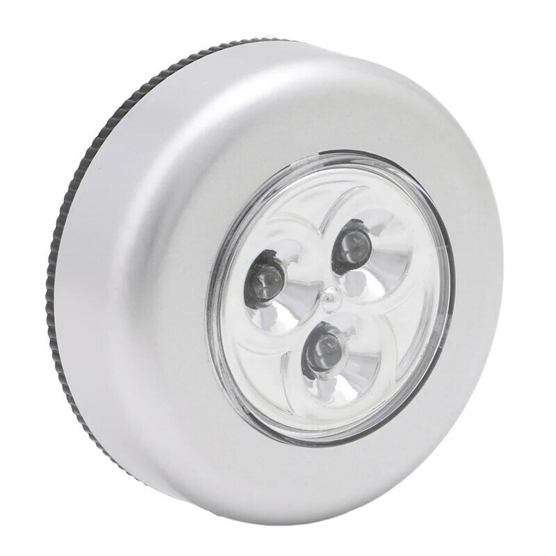 3 LED Acampamento na parede da casa do carro para lâmpada sensível toque Luz noturna alimentada por bateria