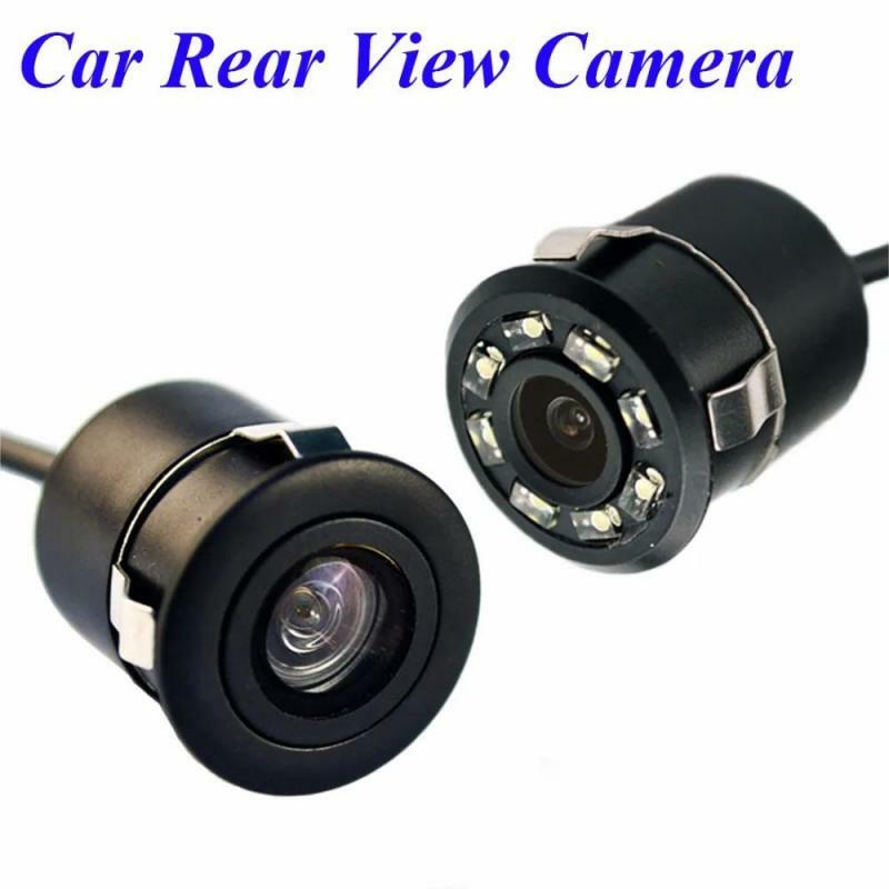 Hippcron-Câmera reversa para carro, câmera de visão traseira, visão noturna infravermelha, 8LED, carro invertendo, monitor de estacionamento automático, CCD, vídeo HD à prova d'água